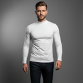 DRAKO | Base Mock Neck – White