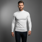DRAKO | Base Mock Neck – White