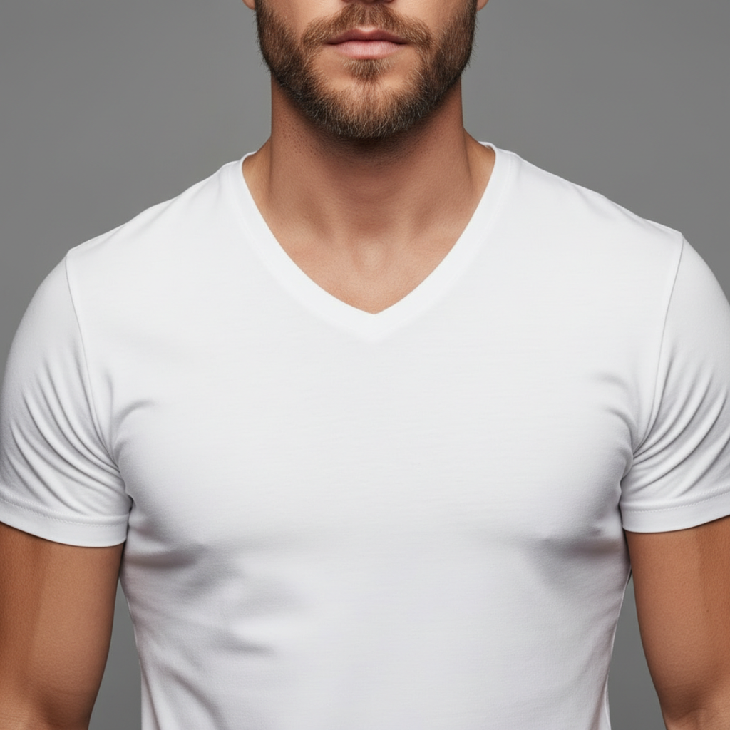 DRAKO | Core V-Neck Tee – White
