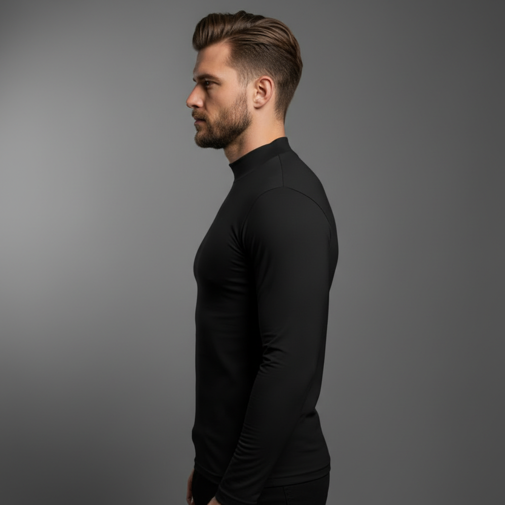DRAKO | Base Mock Neck – Black