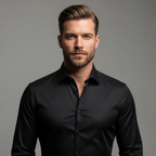 DRAKO | Tailored Shirt – Black