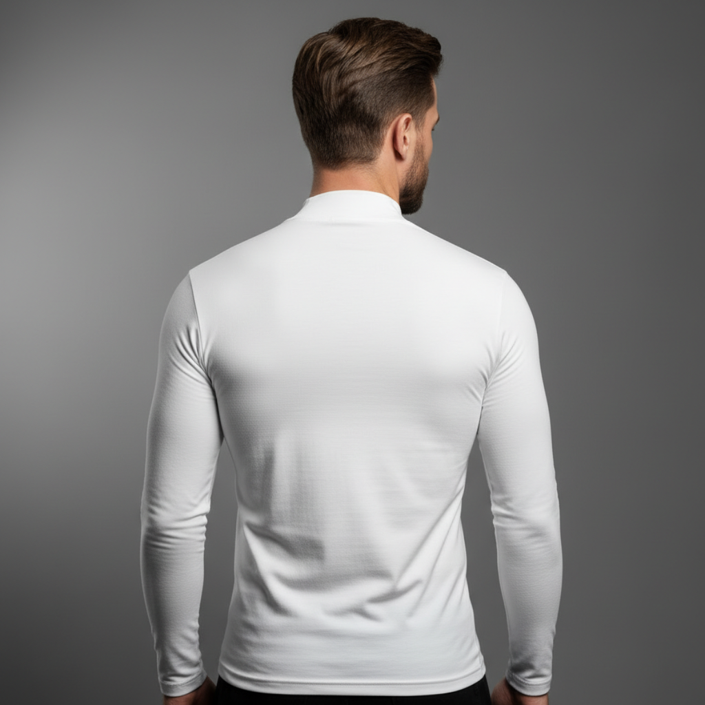 DRAKO | Base Mock Neck – White
