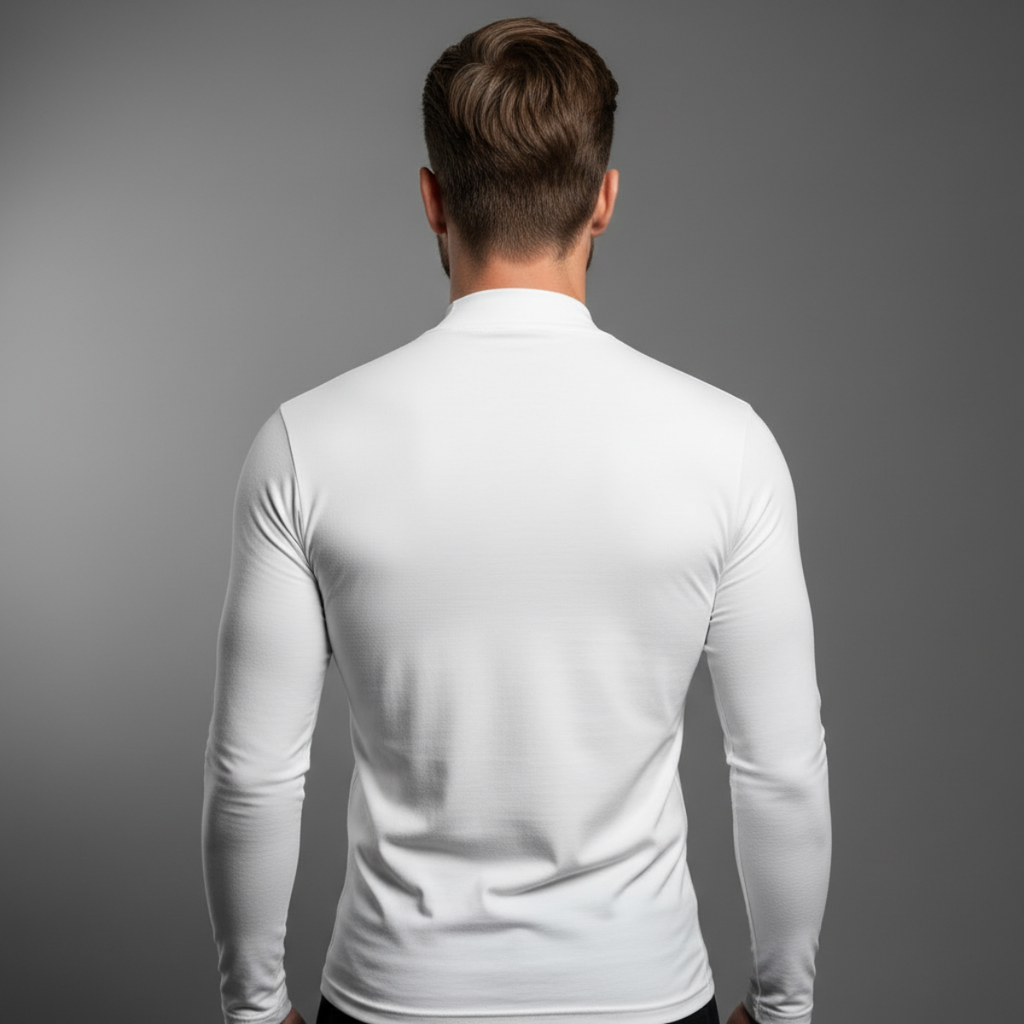 DRAKO | Base Mock Neck – White